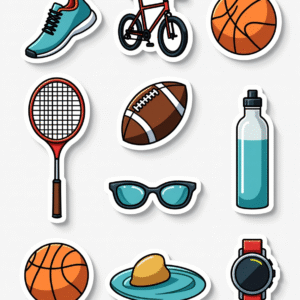 Fitness & Exercise - Sticker Sheet v3